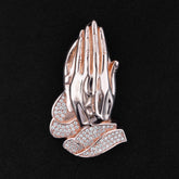 GL Praying Hands Moissanite Hip Hop Pendant